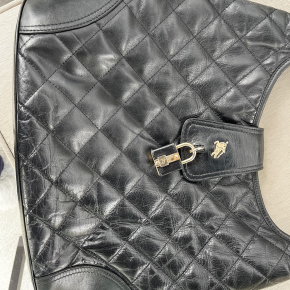 Burberry Black Quilted Full Leather Hobo Purse - Picture 6 of 10